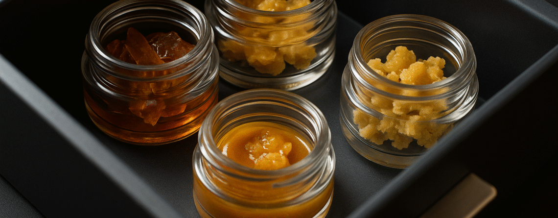 Cannabis Concentrates in Glass Containers