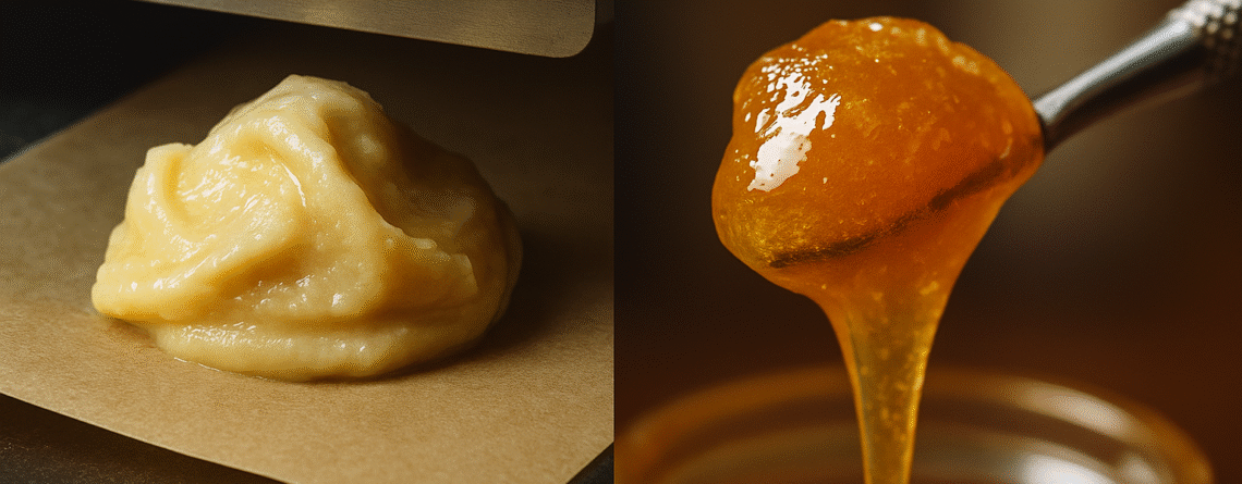 hash rosin vs live resin image