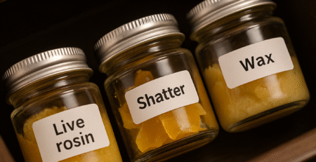 THC Concentrates in Glass Jars