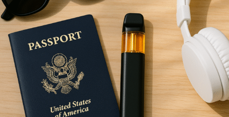 Travel-Essentials-on-Wooden-Surface