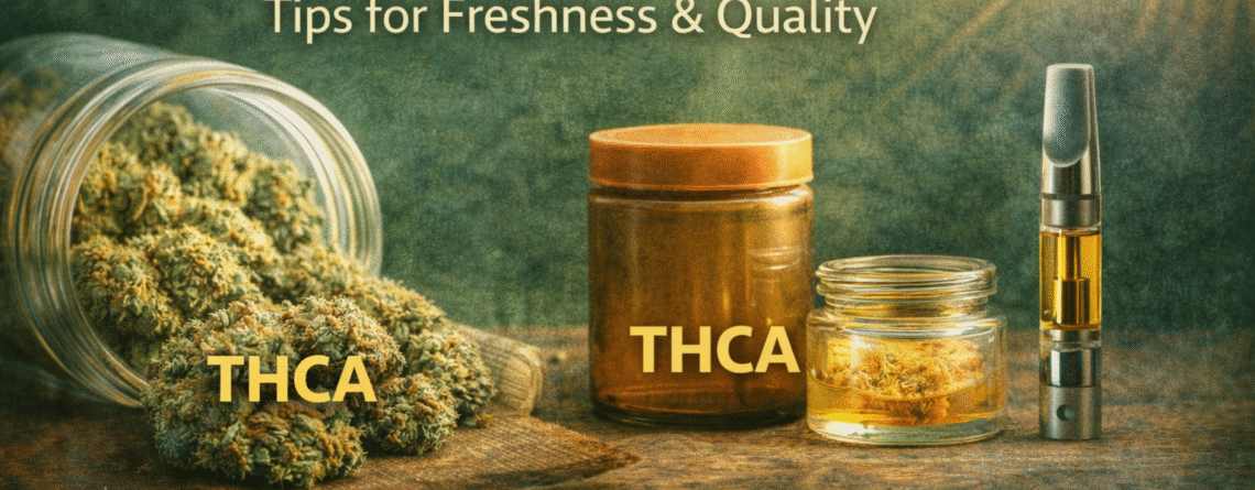 How to store THCA products properly for freshness and quality
